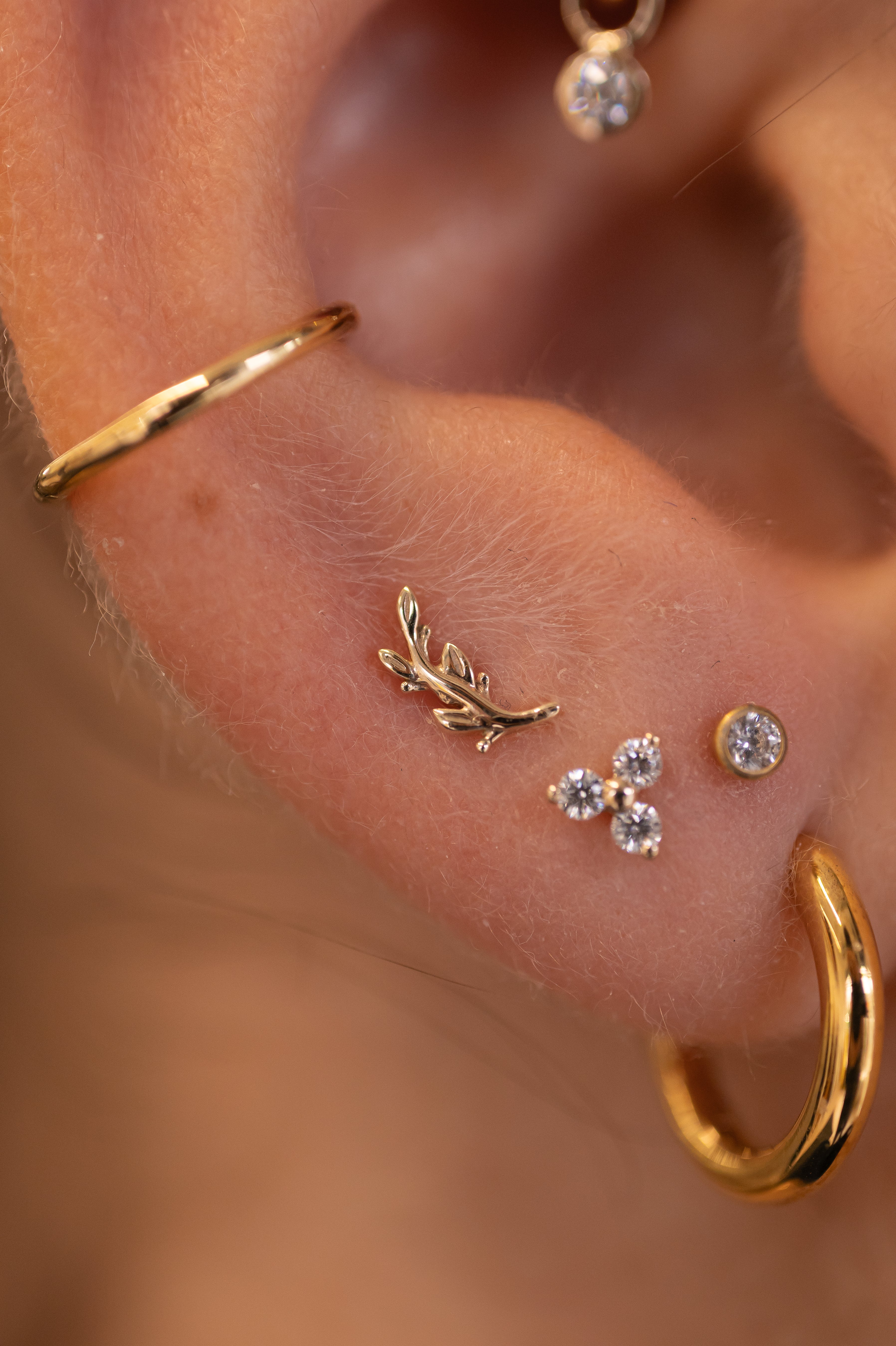 14K Solid Gold Trinity Cluster - Image 5