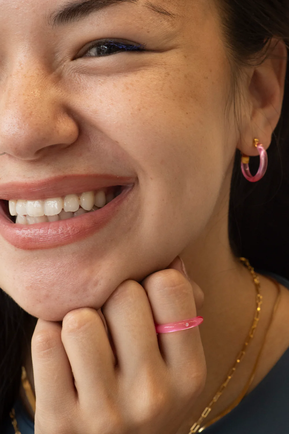 Candy-Colored Resin Rings with Zirconia - Image 6