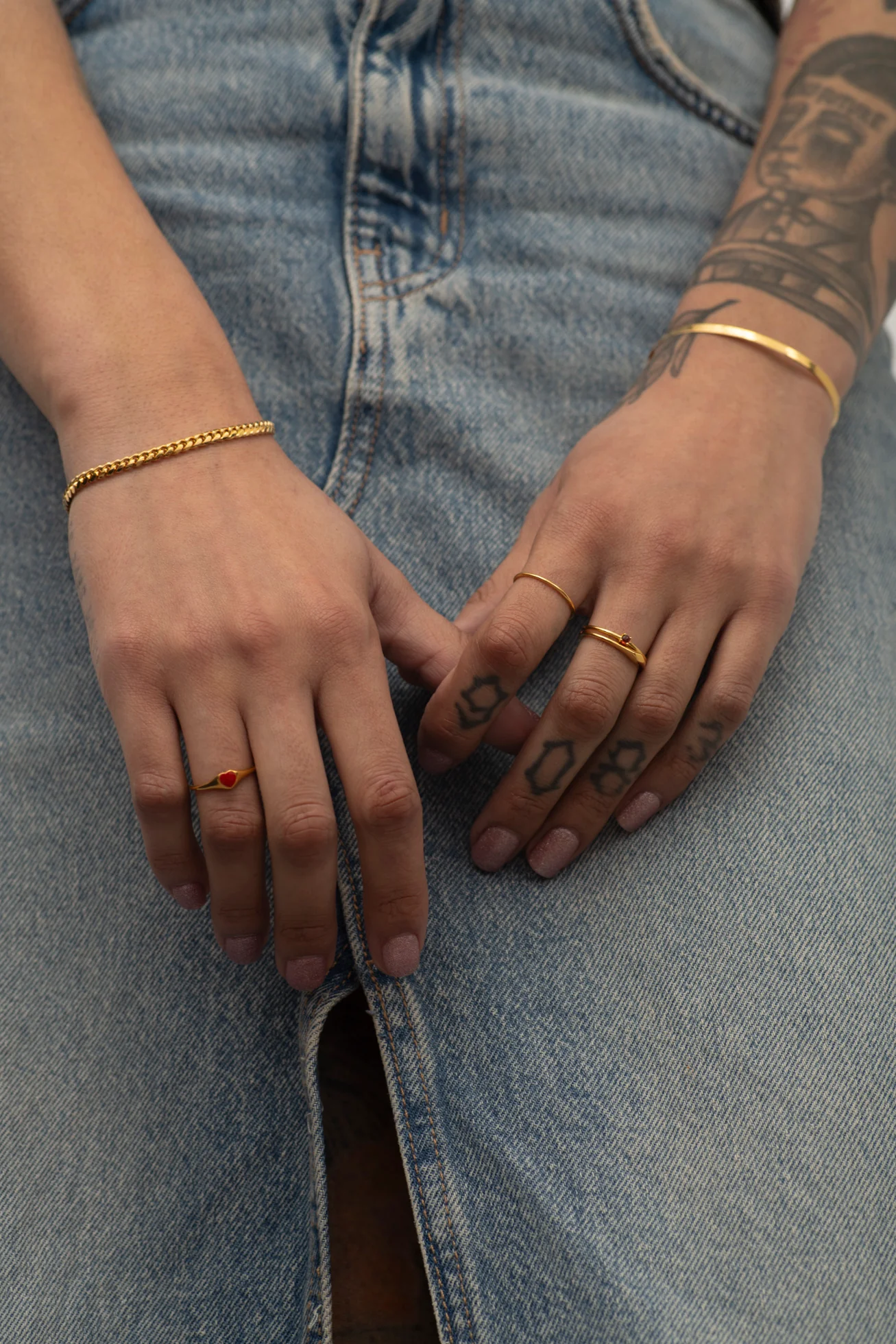 Dainty Round Stacking Ring - Image 3